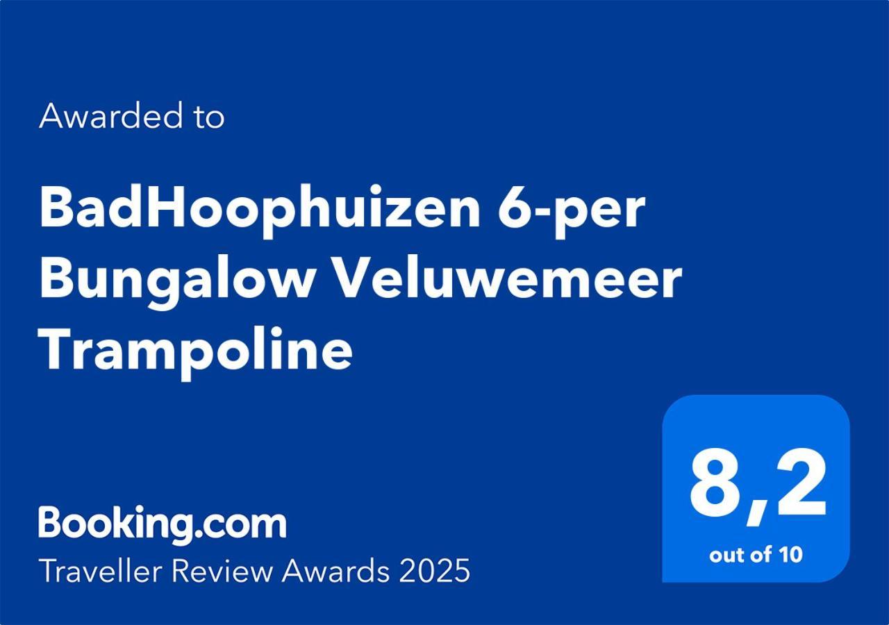 Badhoophuizen 6-Per Bungalow Veluwemeer Trampoline Hulshorst Εξωτερικό φωτογραφία